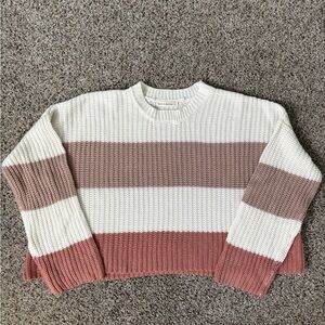 Striped Knit Sweater  (Women’s Large)